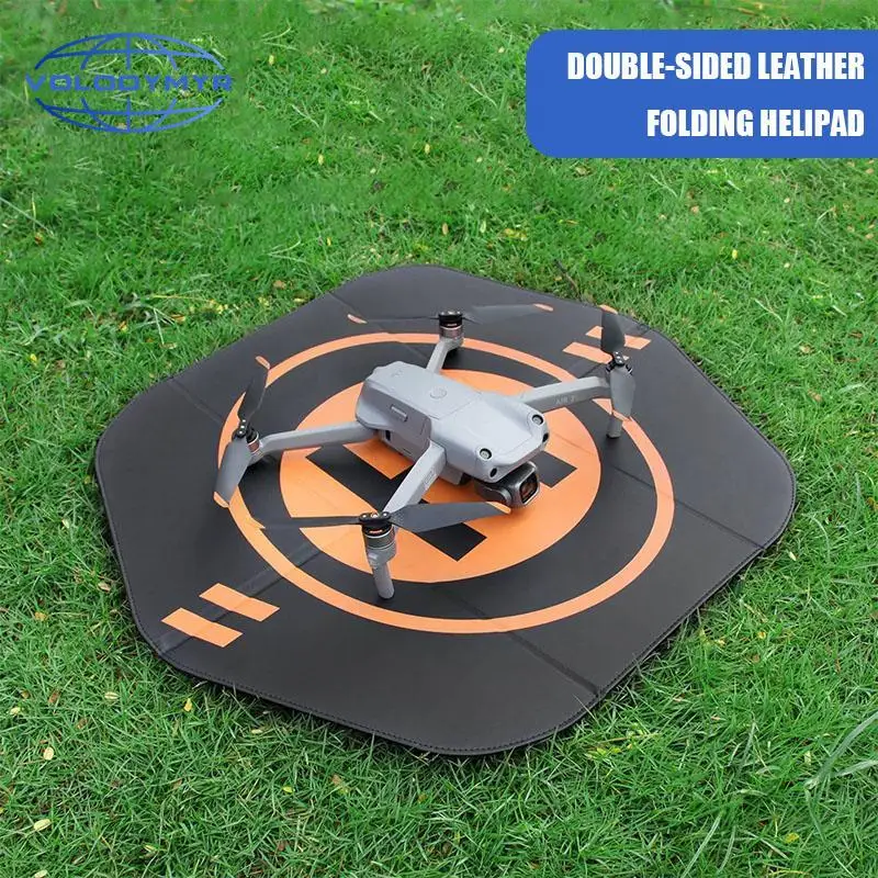 Tapis d'atterrissage pliable 55cm double face cuir pour DJI Mavic Mini Air Phantom