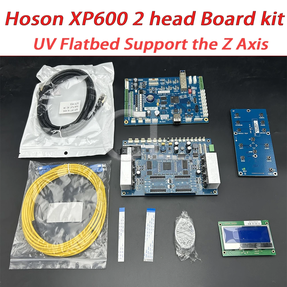 

Hoson xp600 UV Flatbed Printer Double Head Board kit for Epson DX11 Printhead Printer Main Head Board Kit Support the Z Axis