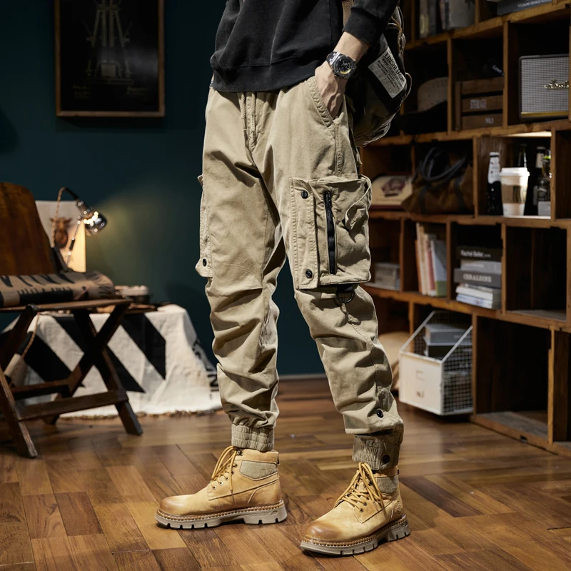 2024 New Simple, Fashionable, Personalized, Versatile Workwear Pants, Leggings, Straight Leg Pants, Casual Pants, Sports, Outdoo
