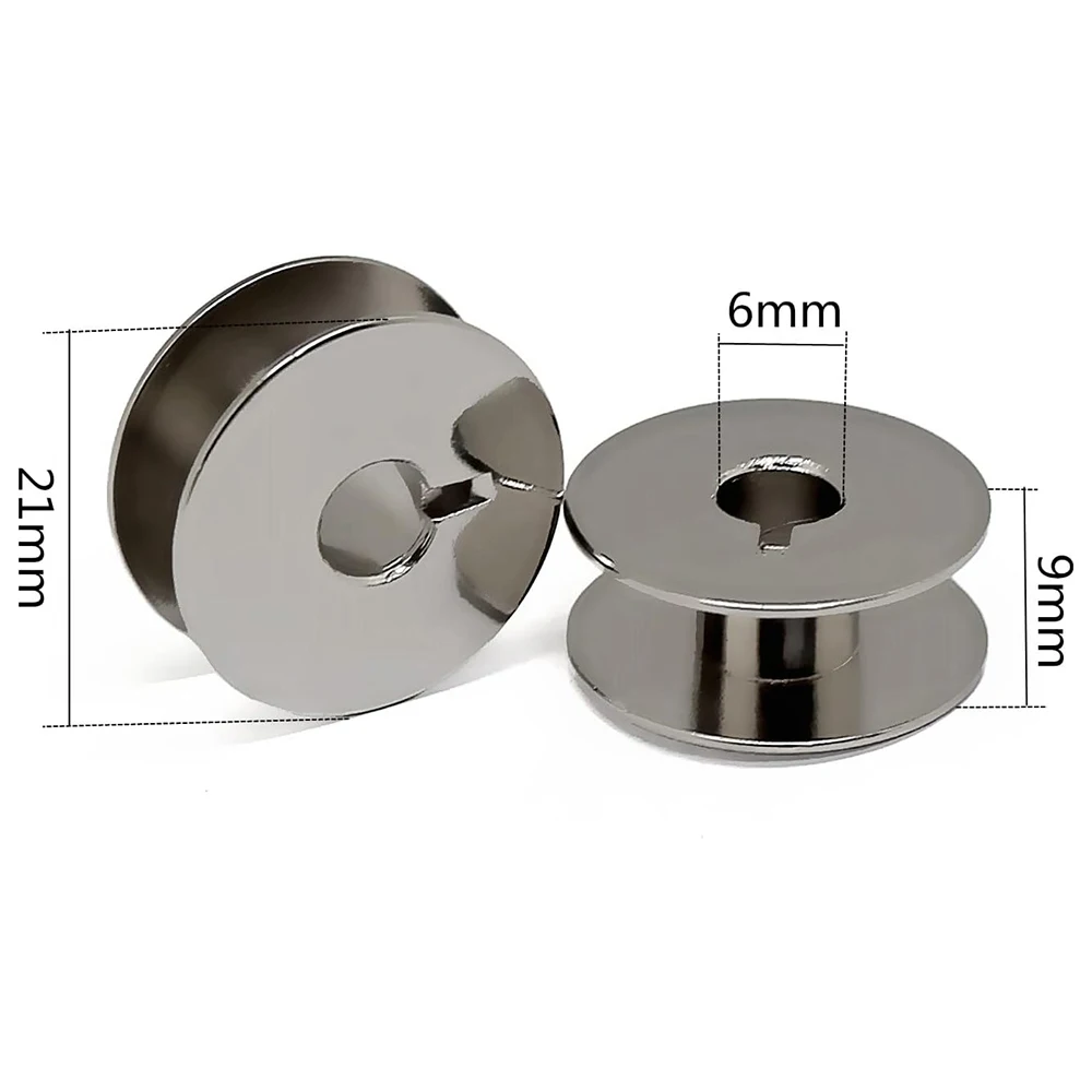 Pack of 10-100 Metal L Sewing Machine Bobbins | High-Quality Sewing Accessories