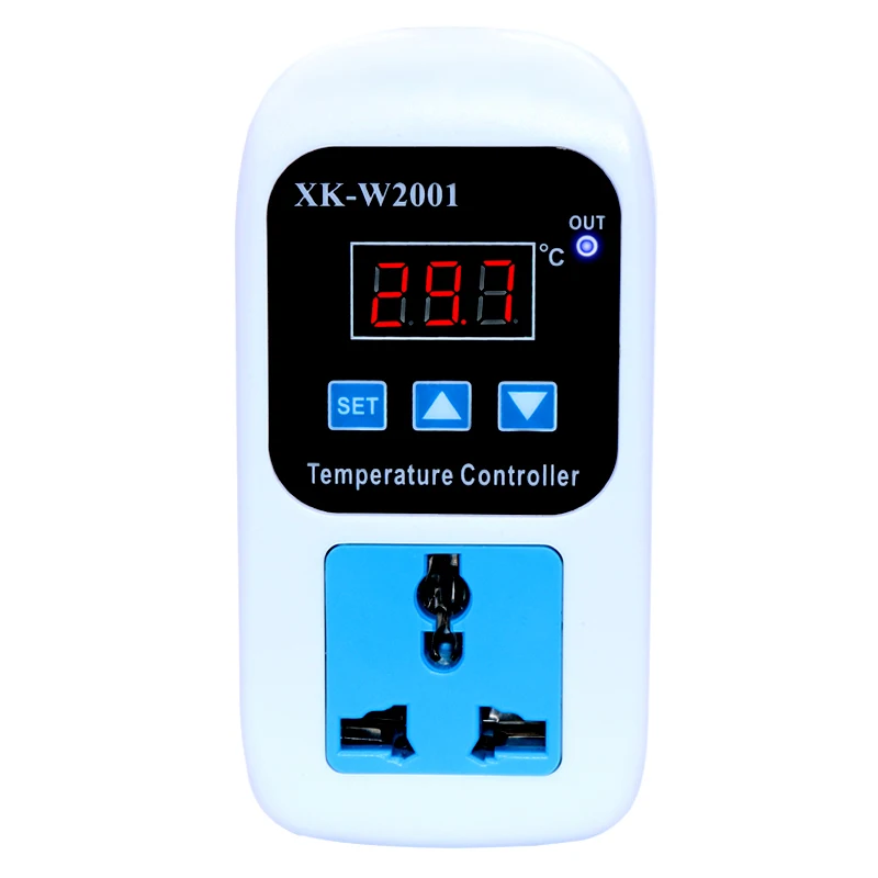 

XK-W2001 Intelligent Digital Display Electronic Temperature Controller Controller Switch Adjustable Temperature Socket Boiler