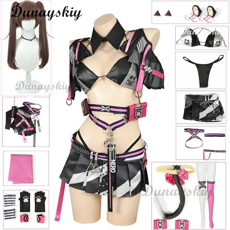 

NIKKE Goddess of Victory Nero Cosplay Costume Game Sexy Catgirl Role Play Uniform Christmas Carnival Party Outfit Christmas Prop