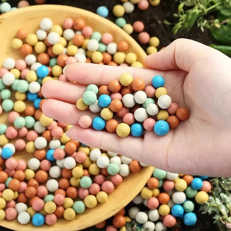 500g Colored Ceramsite for Flower Pots (for Bottom Laying) Succulent Planting Nutrient Soil Granular Soil for Flower Cultivation