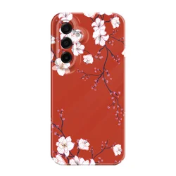 Vibrant Plum Blossoms Phone Case - Artistic Floral Hard Cover - Samsung A15 4G(5G) (Color 1)