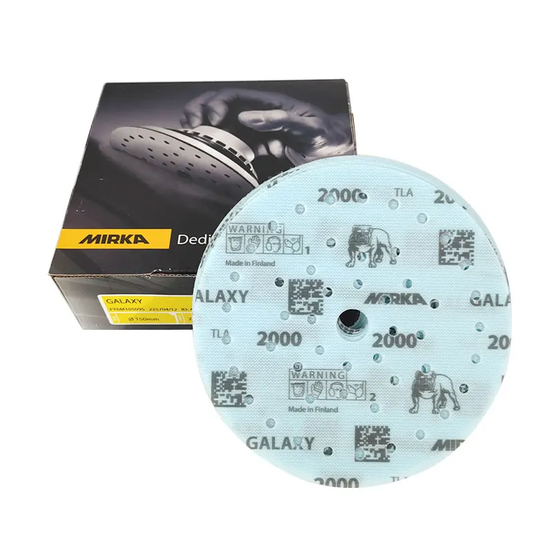 Galaxy Mirka-Sanding Beauty Carta Abrasiva Per Auto Carta Abrasiva Lucidatura A Secco Rotonda 6 Pollici 150Mm Floccaggio Mobili Per La Lavorazione Del