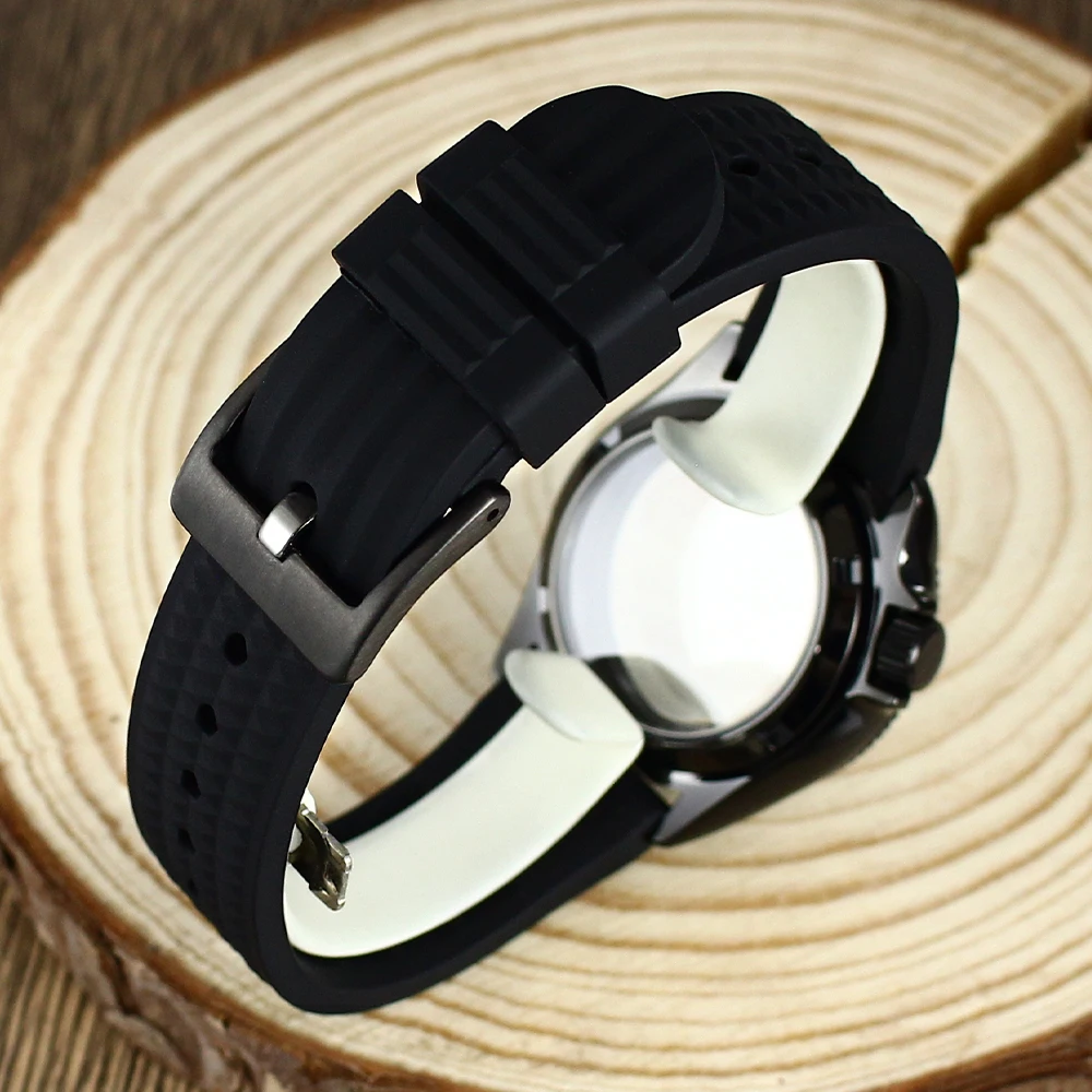 38mm silbrig 3,8 Krone Uhrengehäuse Saphirglas für Seiko NH35 NH36 NH70 4R Uhrwerk Transparente/solide untere Abdeckung SKX007/013 – Detail 6