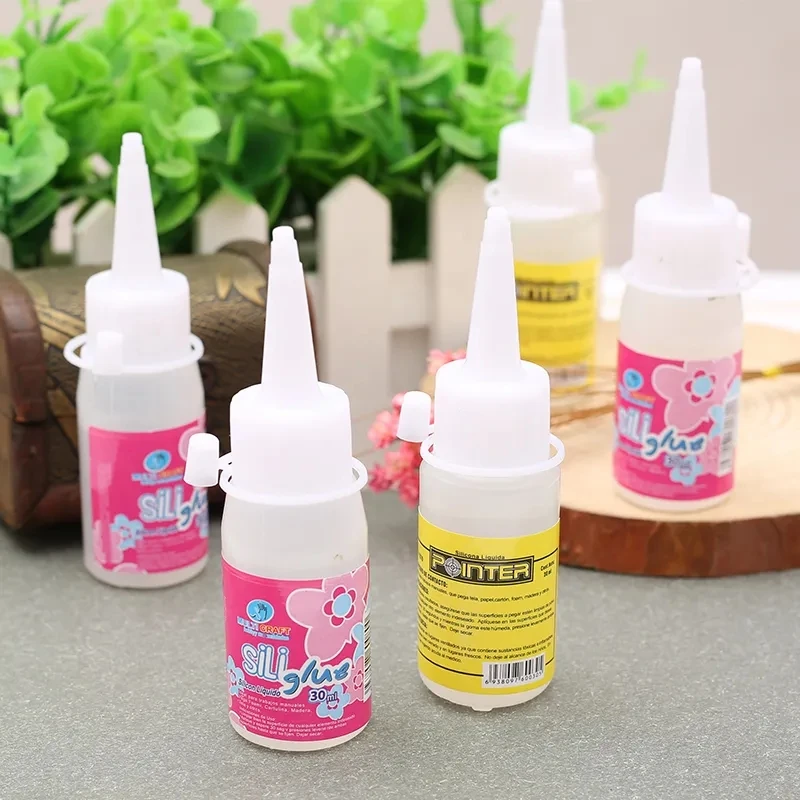 Alcohol Adhesive Transparent Crafts Glue 30ml Quick Drying Removable Screw  Lid Handcrafts Supplies for Home Kindergarten - AliExpress