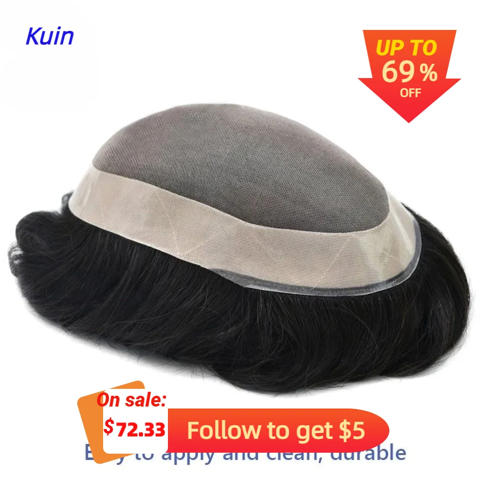 

Тонкий моно-парик мужской парик человеческие волосы капиллярный мужской протез волос 100% натуральный парик мужские волосы замена системы парик мужской парик