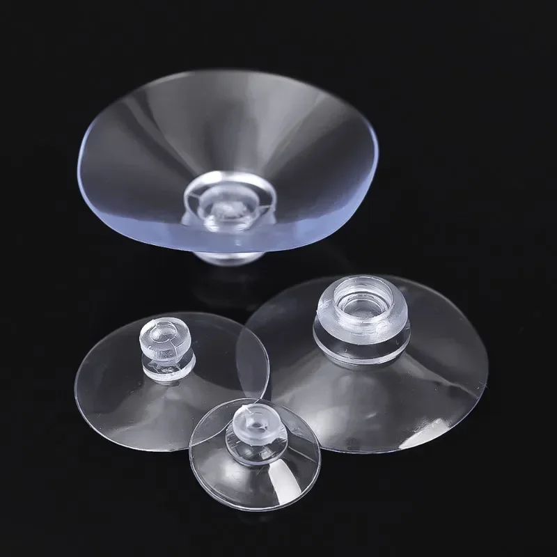 Clear Suction Cup Hooks - Multipurpose Transparent Plastic Hangers