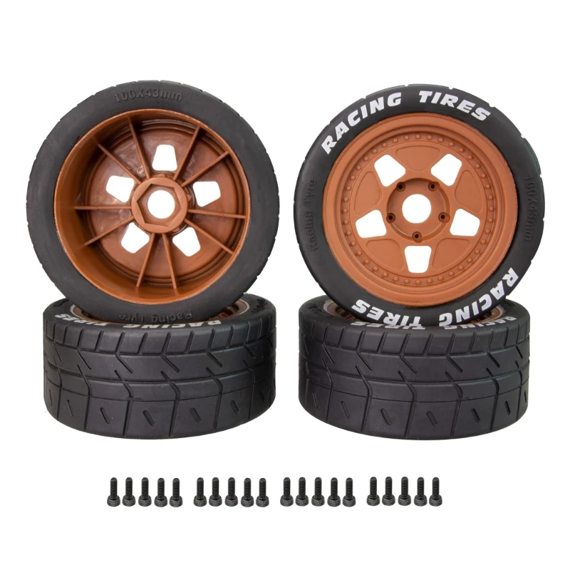 

Set of 4 17mm Wheel for 1/7 or 1/8 Car Tires & Wheels for Remote Control Car