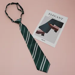 Ladies Fashion Striped School Uniform Neck Tie - Japanese & Korean Cosplay Style (02Ladies  Tie)