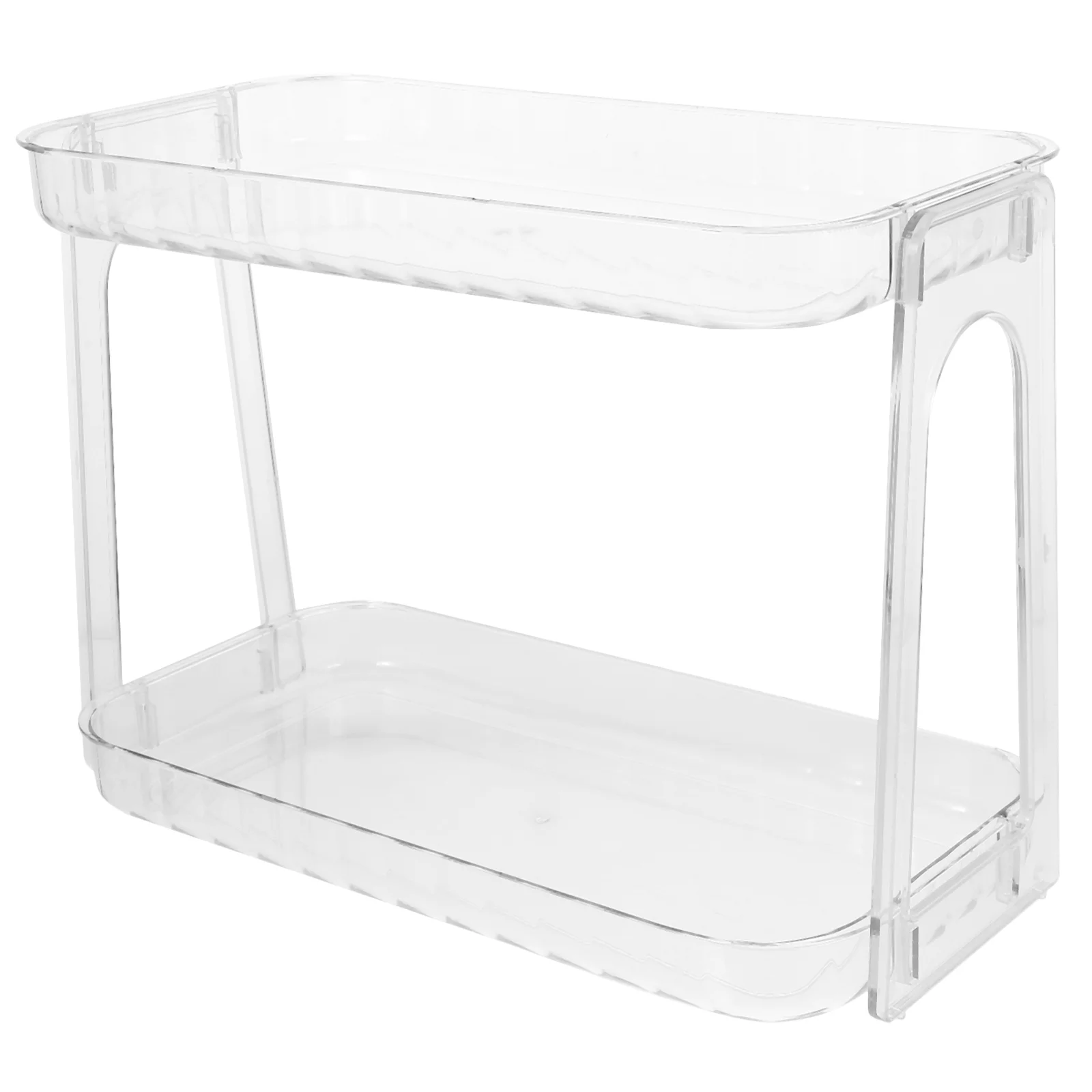 

Bathroom Tray Holder Rack 2 Tier Storage Shelf Double-layer Makeup Home Stand Organizer Racks