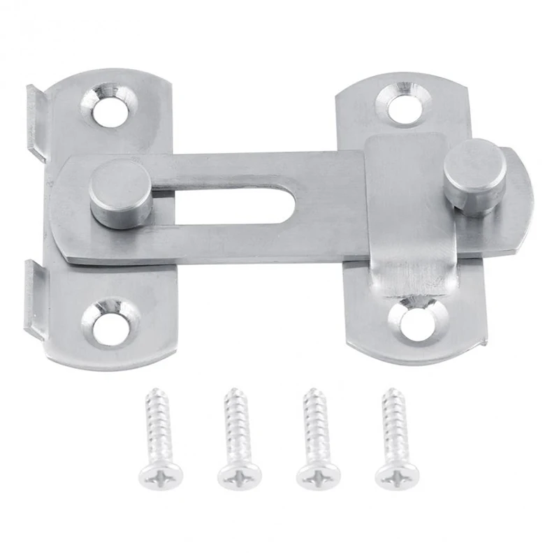 Door Latch Door Lock Stainless Steel Hasp Latch Lock For Casement Cabinet Sliding Door