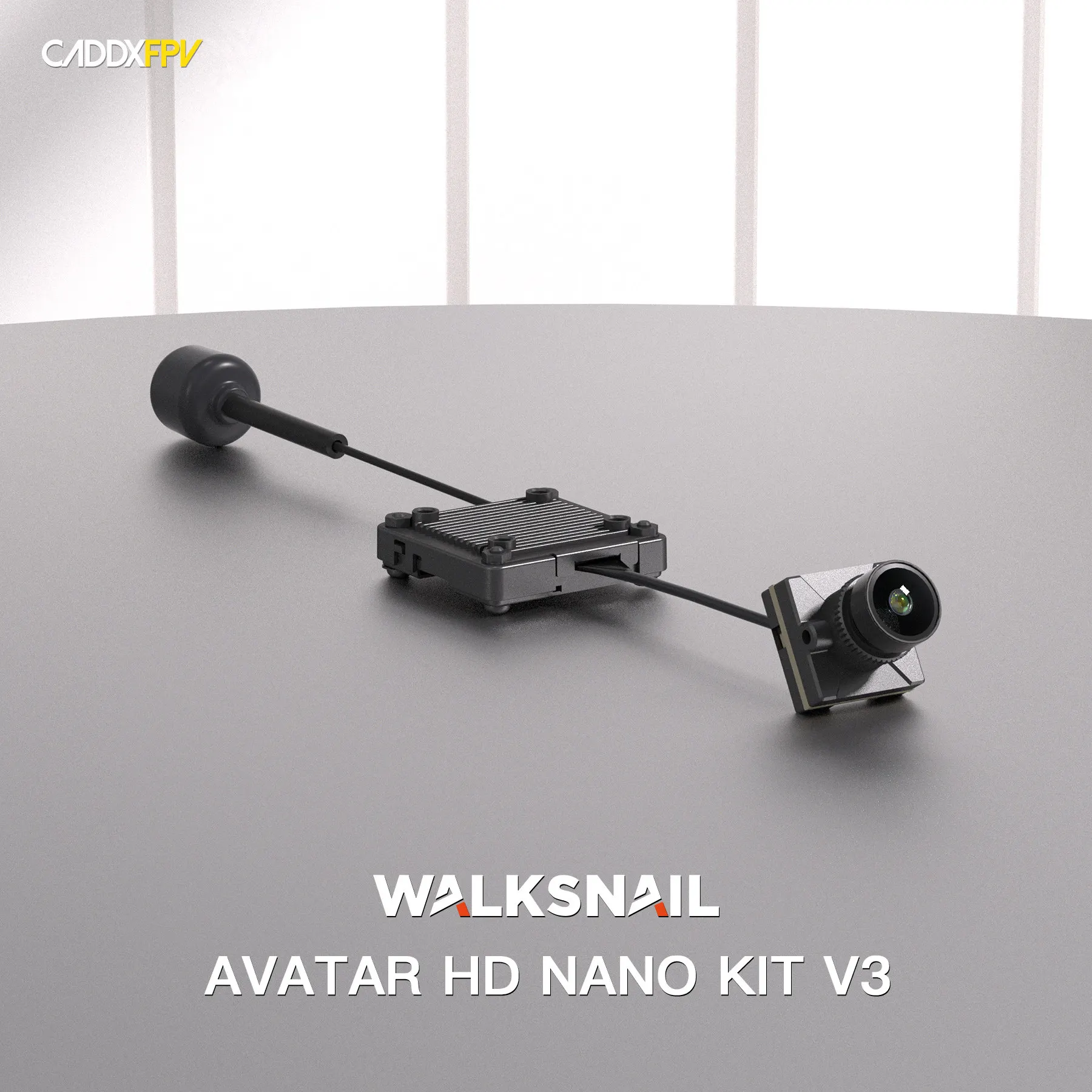 

Walksnail Avatar HD Nano Kit V3 (With 14cm Cable) 500mW 1080P/60fps FOV160° Built-in 32G Storage 14X14mm for FPV Drone