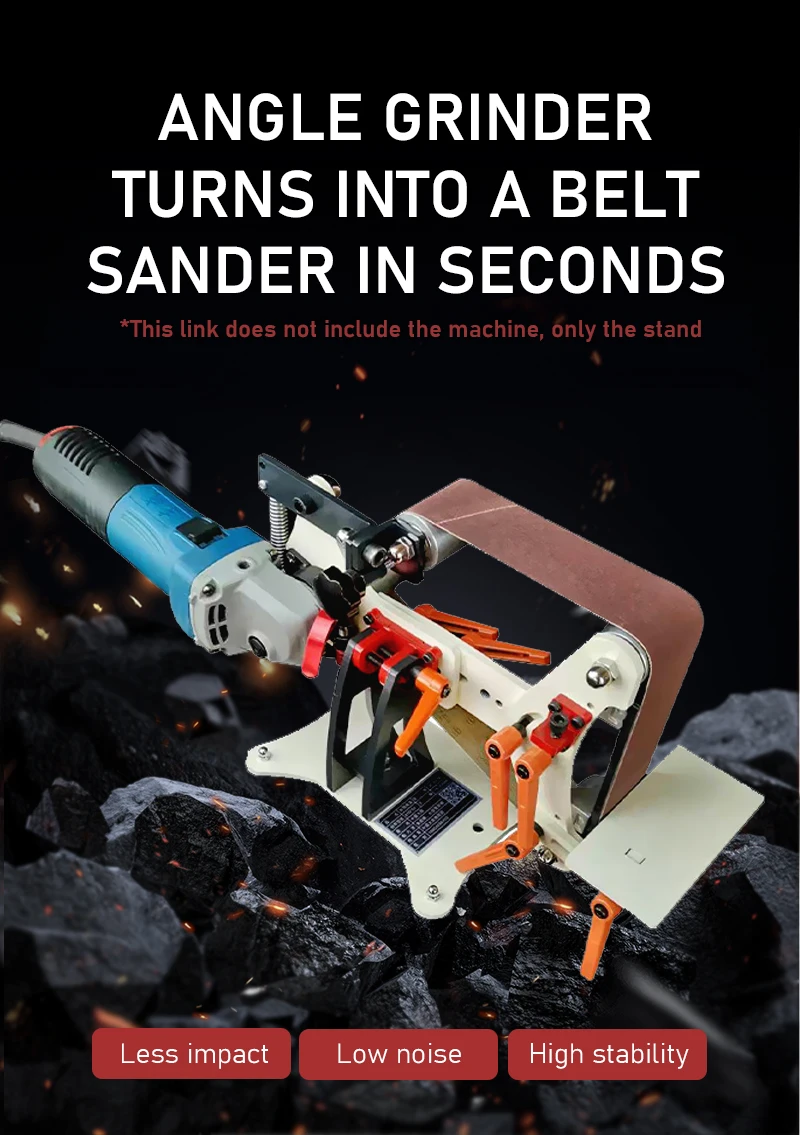 Angle Grinder to Belt Sander Stand Multifunctional Belt Sander Conversion Kit fo