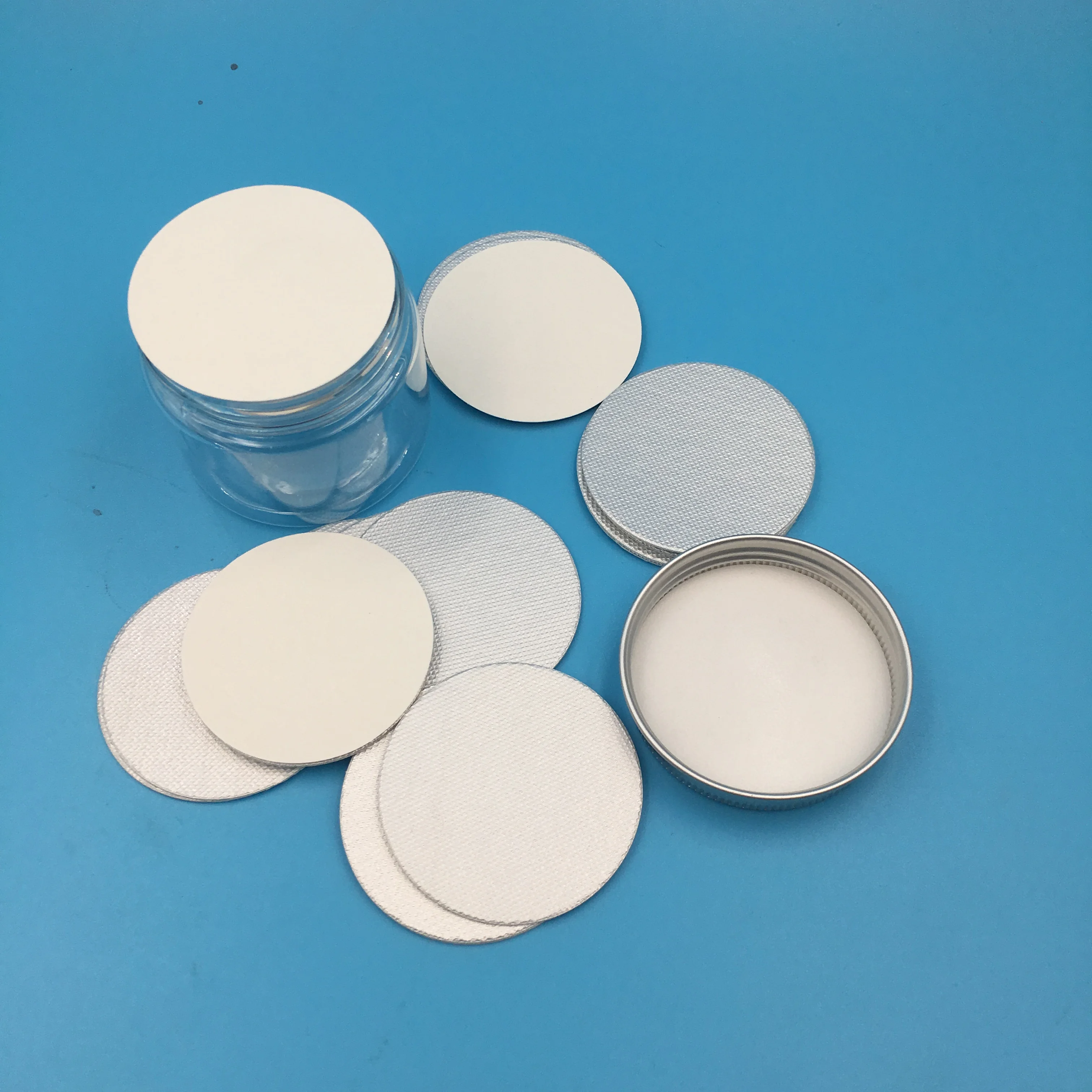 Plastic glass bottle use induction aluminum sealing by heat Gasket Cosmetic Accessories