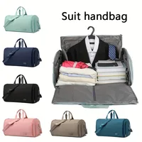 1pcs Foldable Garment Bag with Handheld Design Large Capacity Travel Storage Organizer for Suits & Clothes Duffel Bag 1