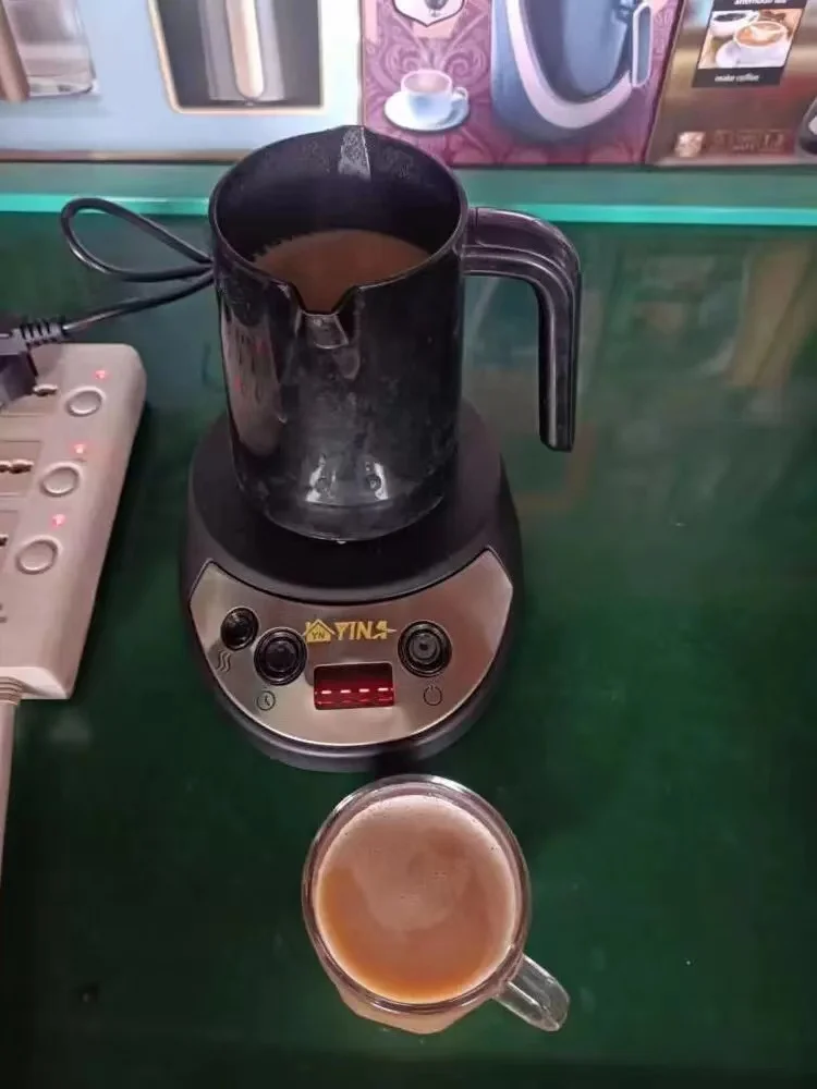 650/550ml Black Adjustable Temperature TURKISH Coffee Maker Hot Milk Machine Tea Pot Keep Warm 3