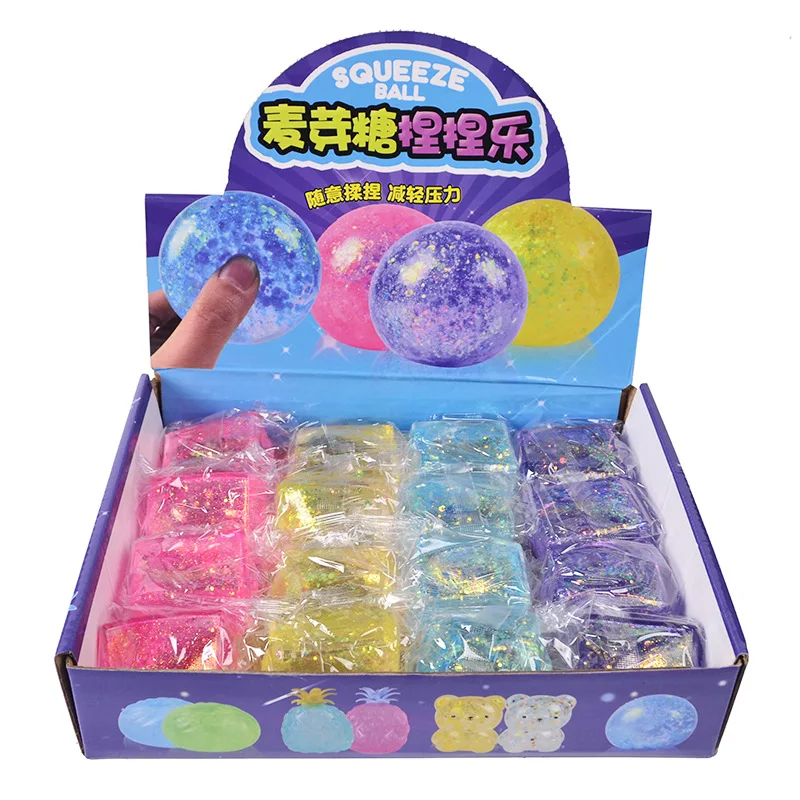 Squishy Aurora Maltose Balls Tofu Cubes Anti-Stress Stress Balls Adult Stress Relief Sensory Toys Irritability Autism Kids Gifts 5