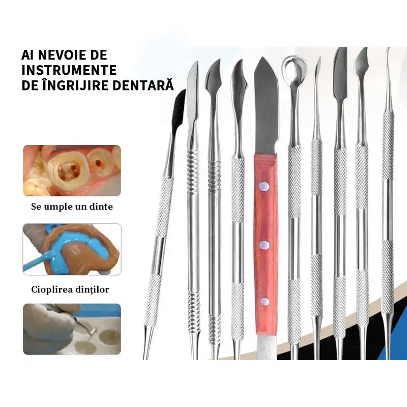 OralCareDentalWaxKnifeSetDentistSculptingToolsMechanicWax