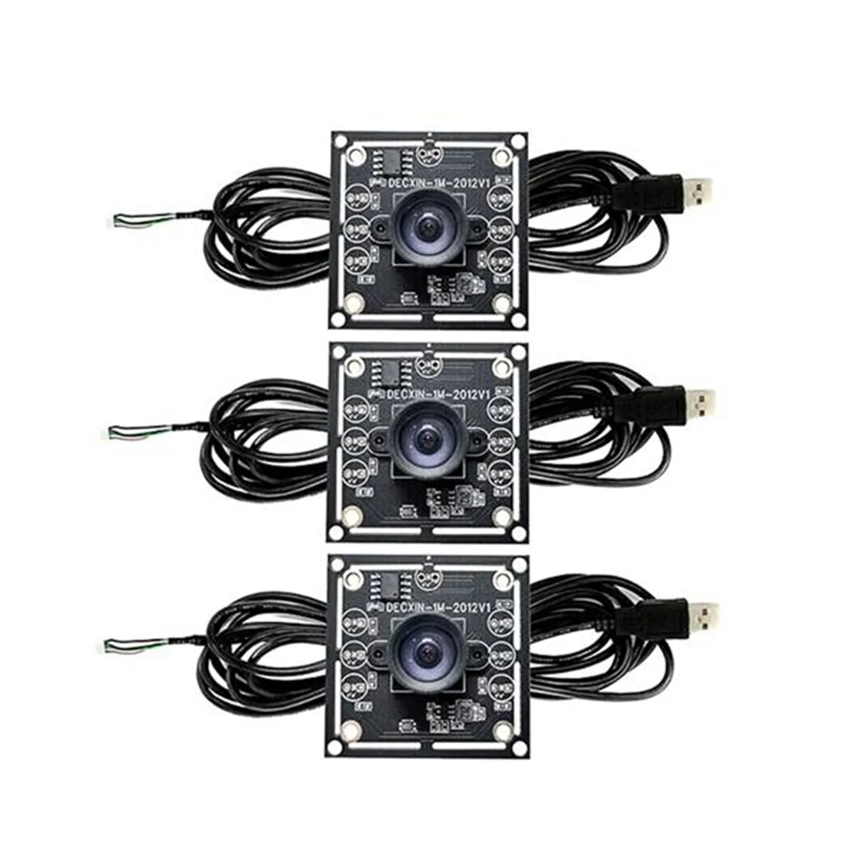 3PCS 100 Degree Camera Module 1MP OV9732 1280x720 USB Free Driver Manual Focus with 3 Meter Cable for WinXP/7/8/10 camera module mini camera