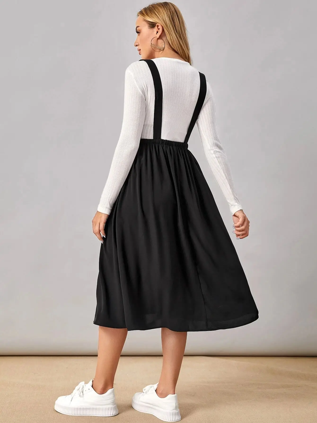 Hot Sale Black Maternity Sling Skirt For Pregnant Women Casual Clothes Solid Color Fashion Pregnancy Clothing Loose Woman Skirts