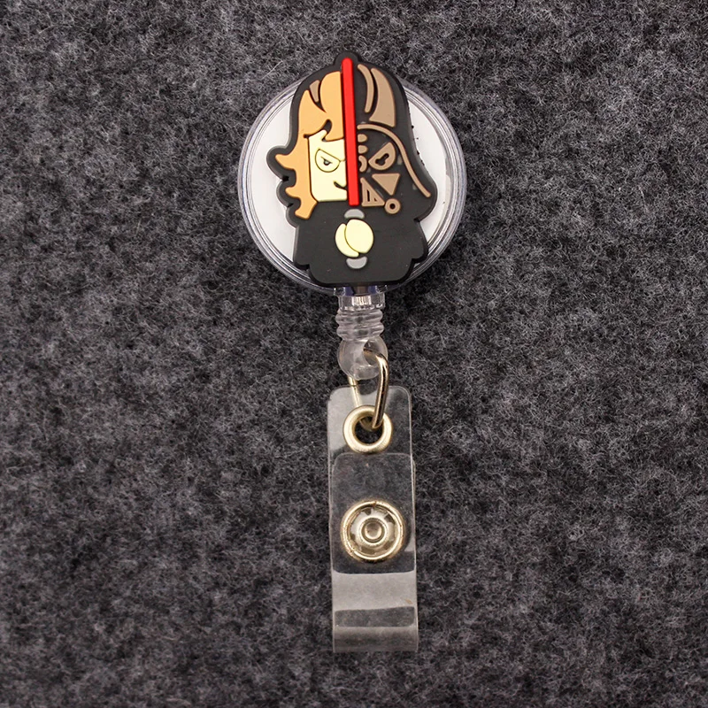 KKZ756 Keychain Retractable Student Badge Reel Clip Cartoon Baby Yoda IC ID  Card Badge Holder Gift - AliExpress