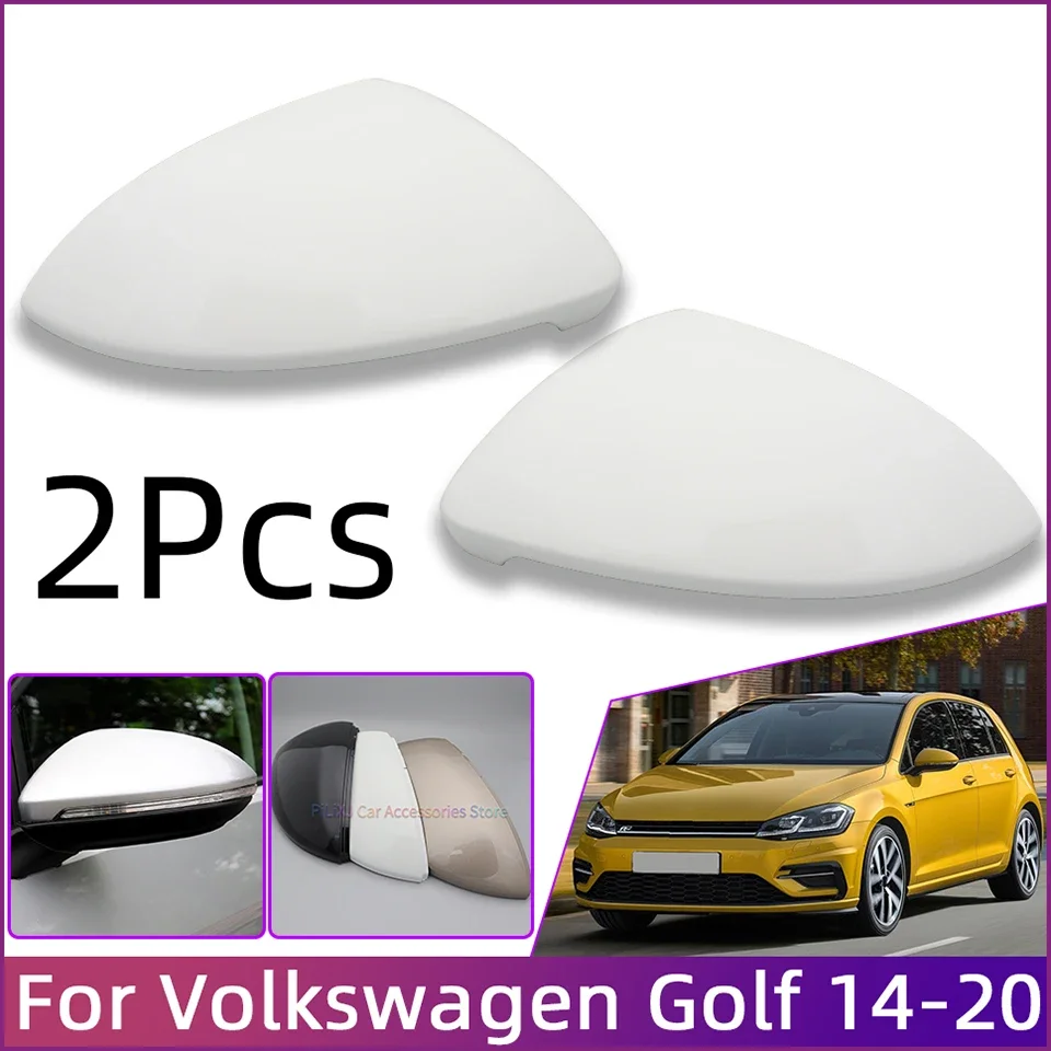 

Pair Rearview Mirror Cover Lid Shell Housing For Volkswagen Golf MK7 7.5 2014 2015 2016 2017 2018 2019 2020 Wing Mirror Cap