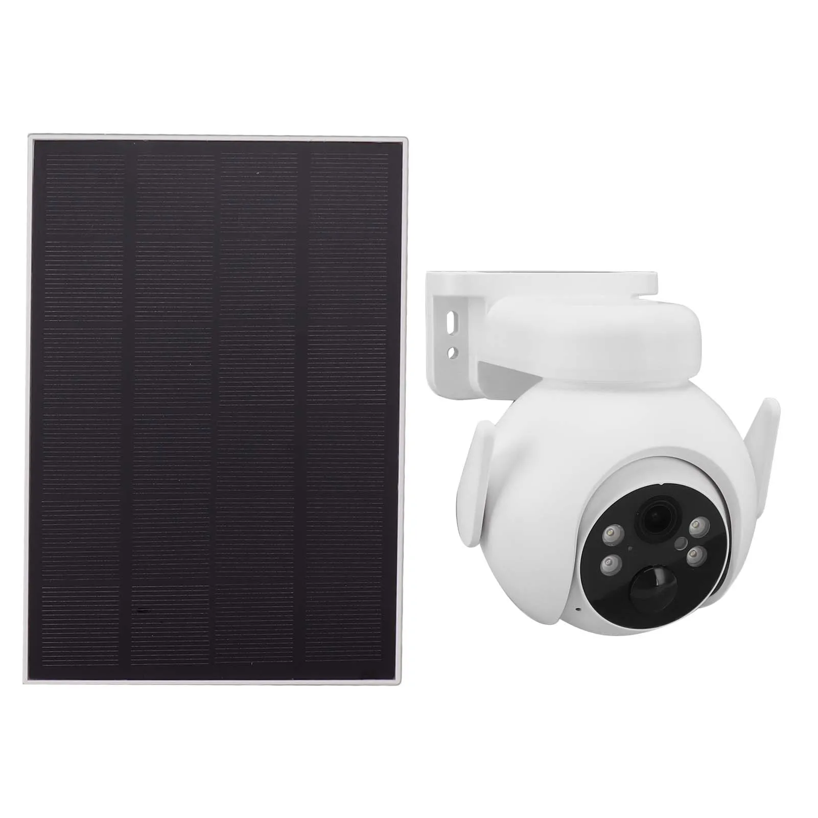 Solar Camera Camera Outdoor Solar Powered HD Humanoid Tracking Full Color Night Wireless Rotatable for Outdoor
