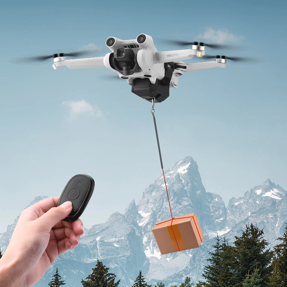 Brdrc Airdrop System Per Dji Mini 3 Pro/Mini 2/Mini/Fimi X8 Se Esca Da Pesca Leggera A Lungo Raggio Wedding Ring Rescue Thrower