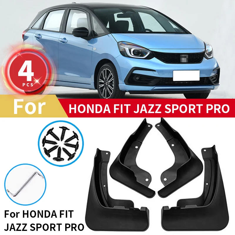 4pds Car Mud Flaps Guards For Honda Fit Jazz Sport Pro 2021 Mudflaps Front Rear Fender wheel Splash Guard Mudguards Car