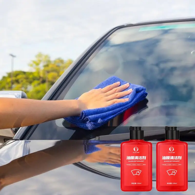 

120ml Auto Glass Polishing Windshield Cleaning Oil Film Remover Remove Lightly Etched Water Stains And Oil Film For Car