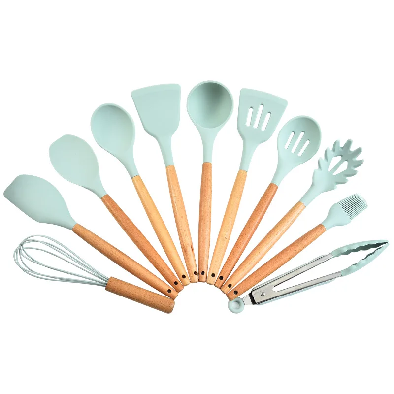 

11pcs/set Silicone Kitchenware Cooking Utensils Heat Resistant Kitchen Non-Stick Cooking Utensils Kitchen Baking Tools with Box