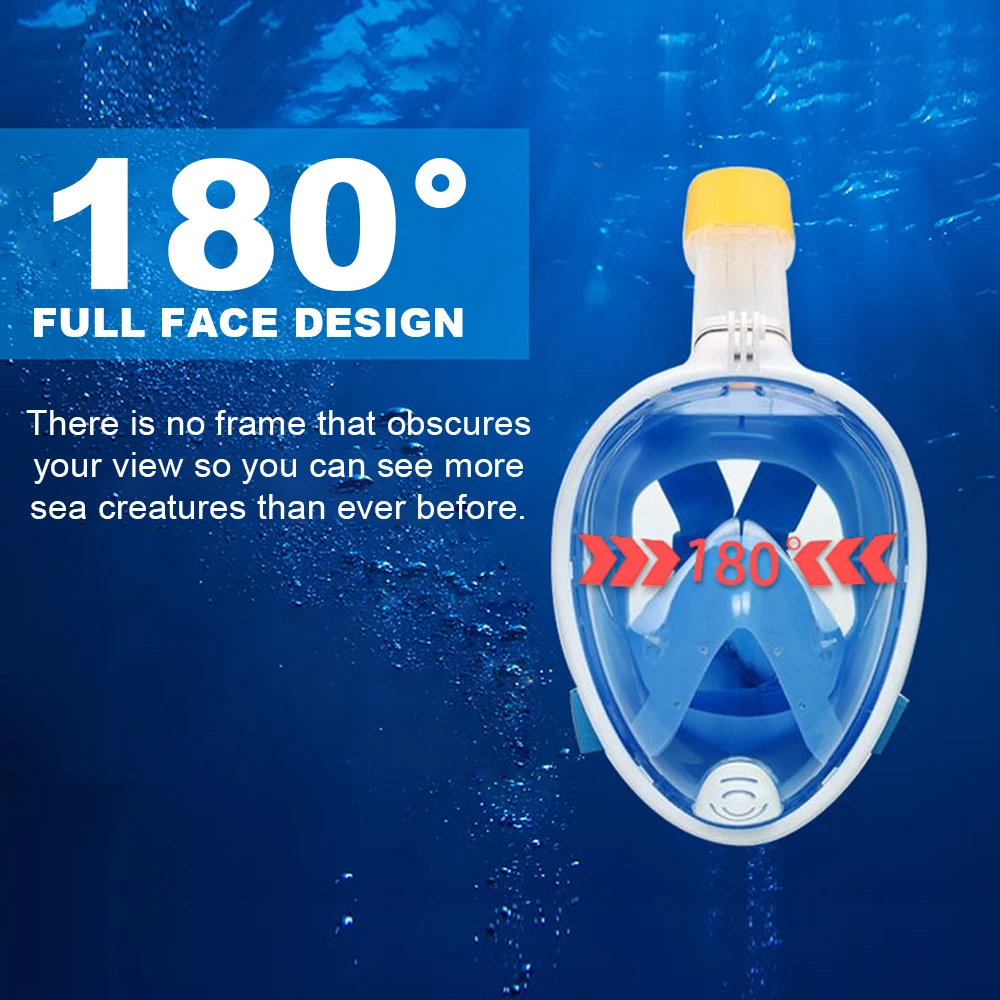 Underwater Snorkeling Full Face Children Swimming Mask Set Scuba Diving Respirator Masks Anti Fog Safe Breathing for Kids Adult snorkeling diving mask diving mask snorkel set