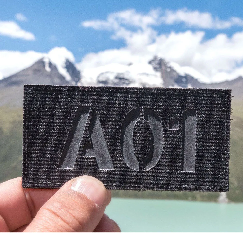 Clothing Patches Custom Laser Cutting IR IFF Infrared Reflection Patch Radio Call Sign Name Tapes Black Letters Morale Tactics Military Airsoft
