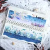 1Roll 2M PET Tape Undersea Scenic Swimming in the Deep Sea Tape Single Coral Dreams Material Adhesives Scrapbook 45mm*2m 4