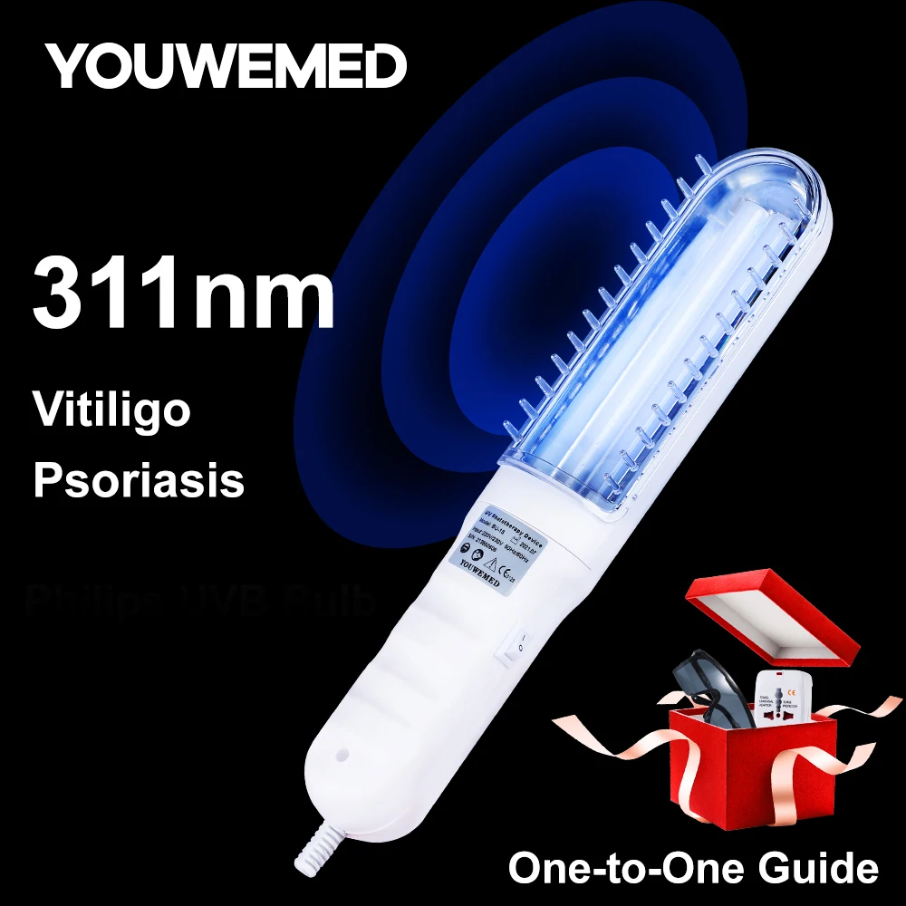Youwemed 311Nm Strumento Per Fototerapia A Raggi Ultravioletti Usa Lampada Uvb Philips Uv Per Vitiligine Psoriasi Macchie Bianche Malattia Della Pelle