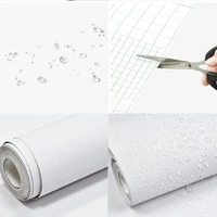Waterpoof Matte Wallpaper white Vinyl Self-Adhesive Stickers for Wall Furniture Livingroom Contact Paper Home Decor