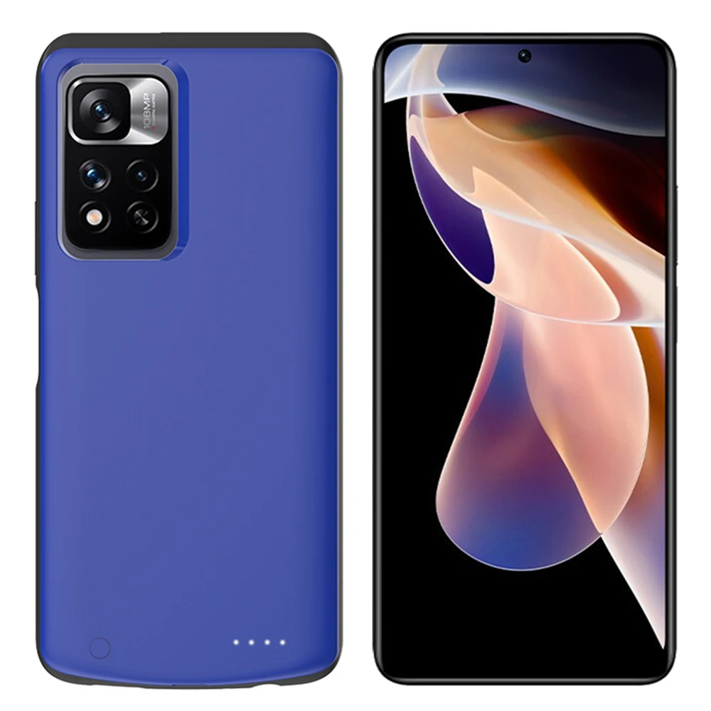 10000mAh For Xiaomi Redmi Note 11 Pro Plus 5G External Battery Cases Portable Power Bank Cover For Redmi Note 11 5G Power Case