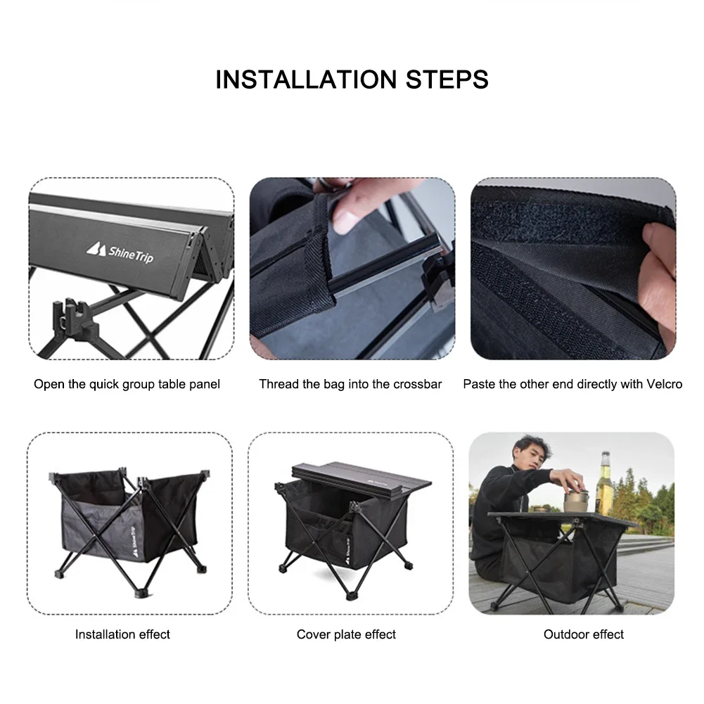 Waterproof 600D Oxford Cloth Folding Storage Bag for Camping
