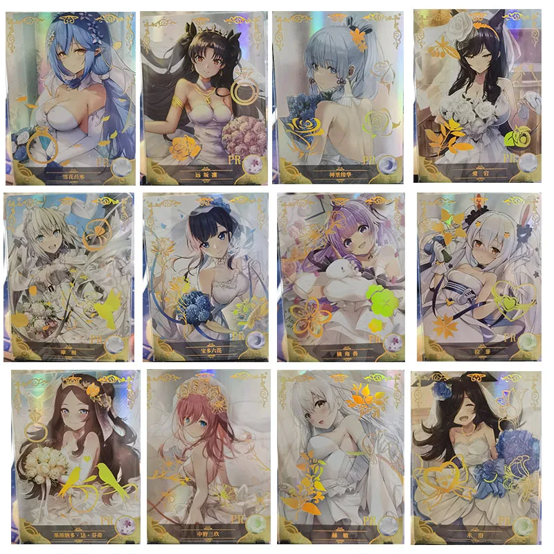 

Anime Goddess Story Kamisato Ayaka Nakano Miku Pr Card Game Collection Rare Cards Children's Toys Boys Surprise Birthday Gifts