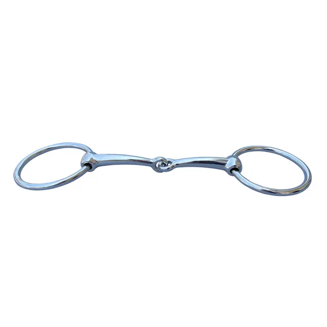 Horse Bit Stainless Steel Ring Snaffle Bits Copper Mouth Product 12.5cm Iron Nickel Plated Bits 3