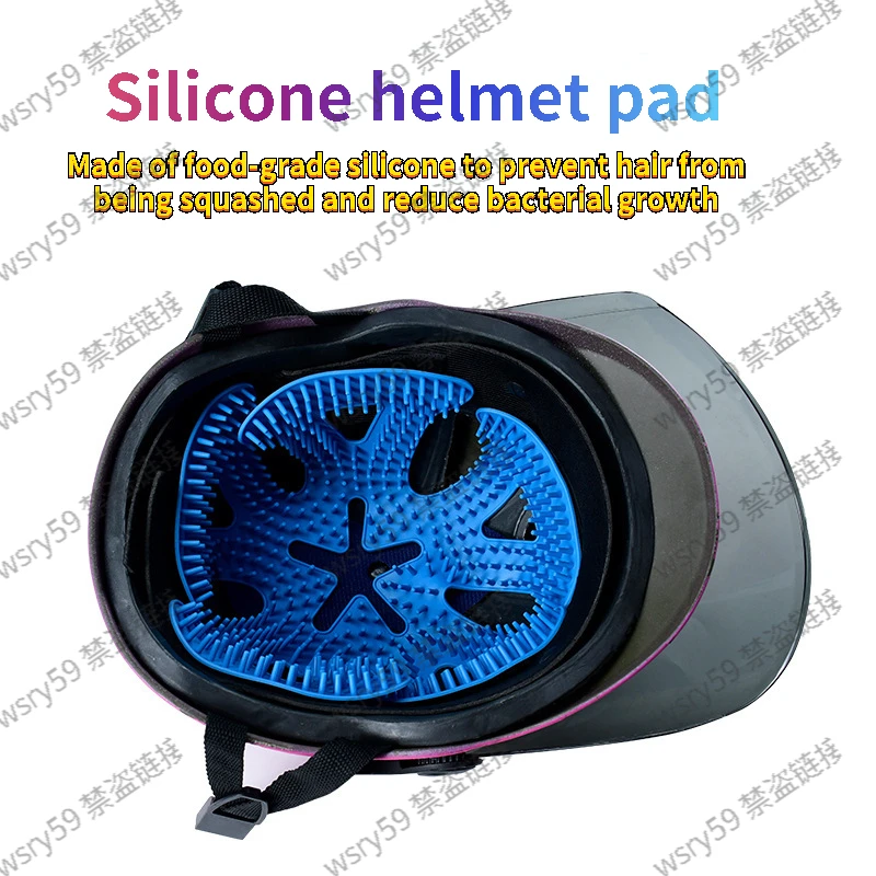 

Silicone supplies helmet pad cushioning heat insulation lining electric vehicle heat-proof breathable cap protection pad inner