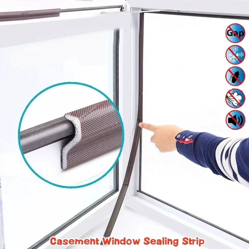 Guarnizione Antispifferi Autoadesiva 10m Per Porte E Finestre - Isolamento Acustico E Termico - Foto 7