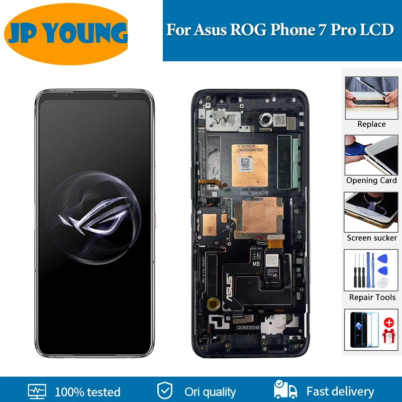 

Оригинальный AMOLED-дисплей для Asus ROG Phone 7 Pro, ЖК-дисплей, сенсорная панель, дигитайзер для Asus ROG 7 Pro ROG 7Pro, сменный дисплей
