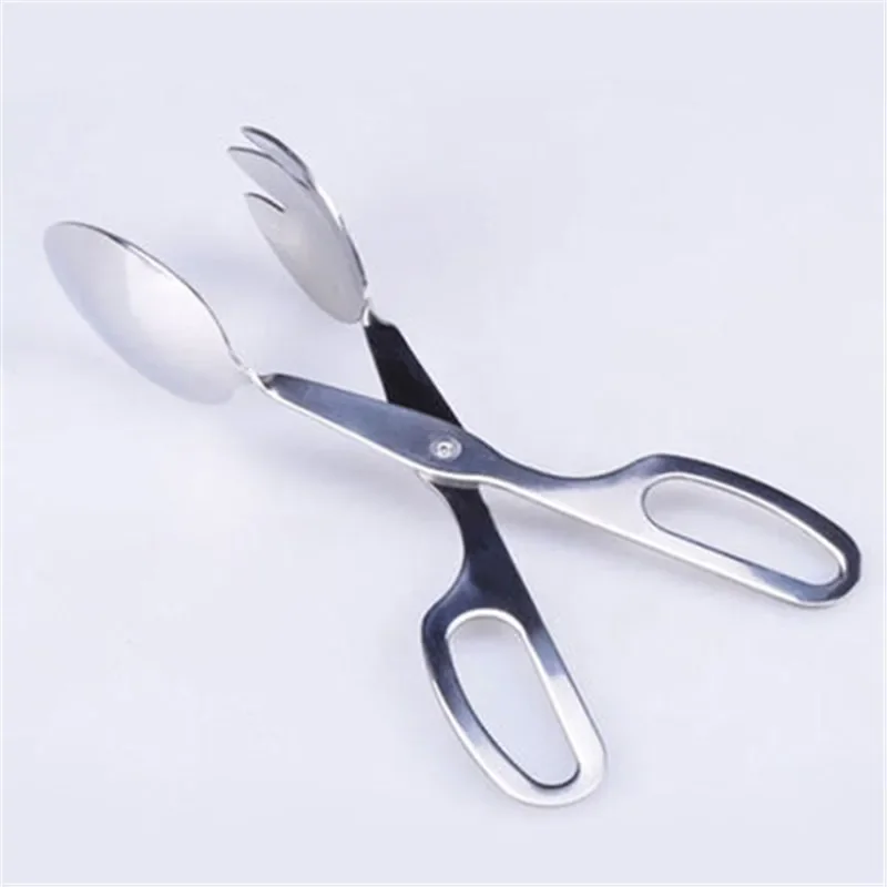 

Щипцы для барбекю 7/8/10 дюймов, толстые, из нержавеющей стали, зеркальный зажим для салата, фрукты, инструмент для барбекю, буфет