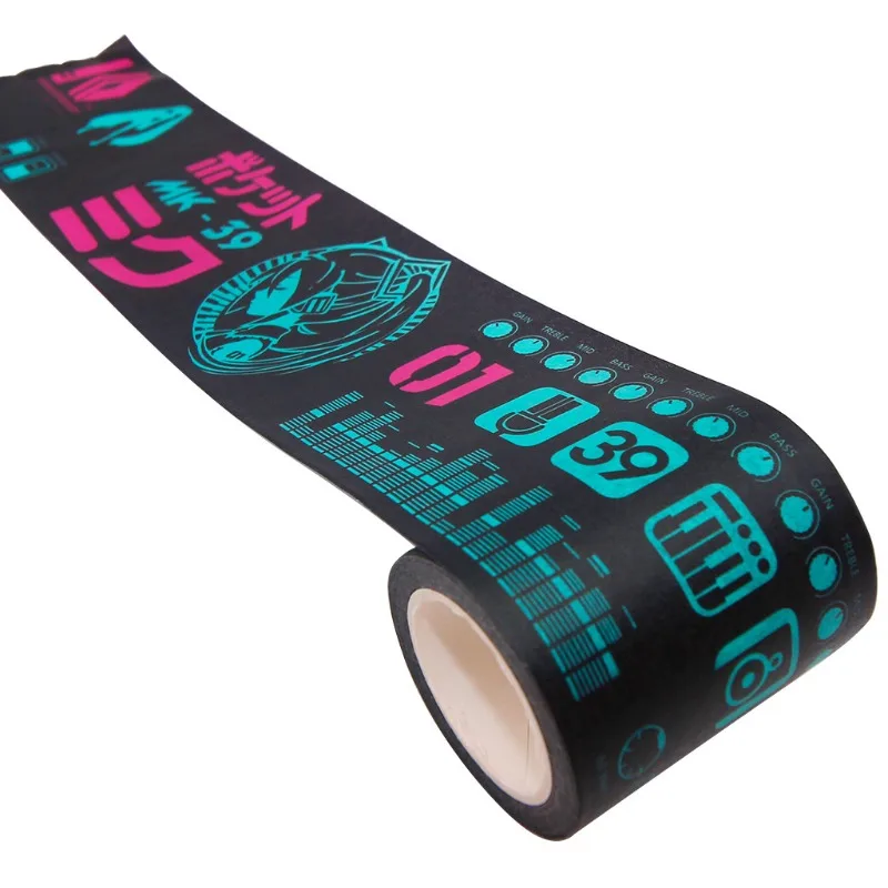 Hatsune Miku Washi Tape Kawaii Vocaloid Anime Miku Office Supplies