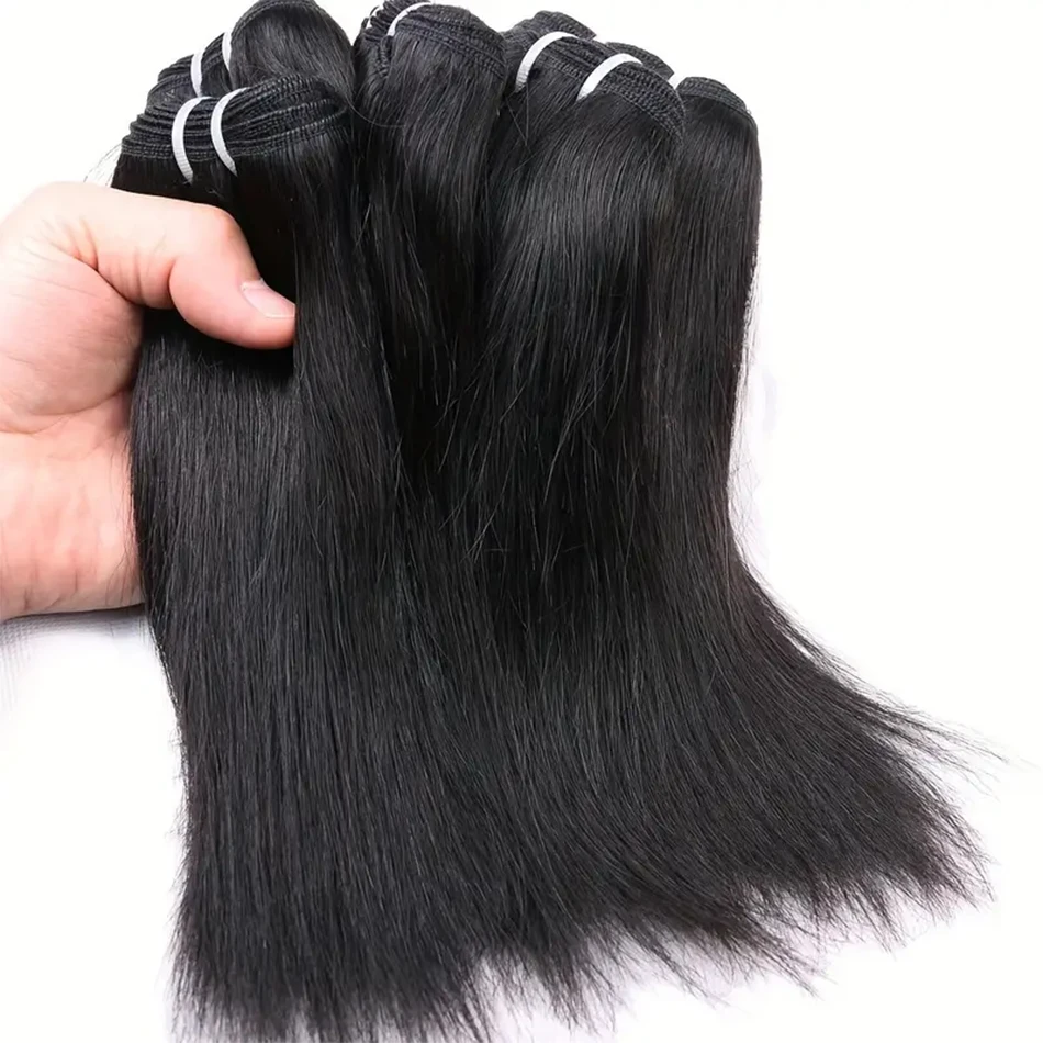 Bone Straight Bundles 100% Unprocessed Virgin Human Hair Bundles Deal 12A Short Brazilian Straight Weave Hair Extensions On Sale