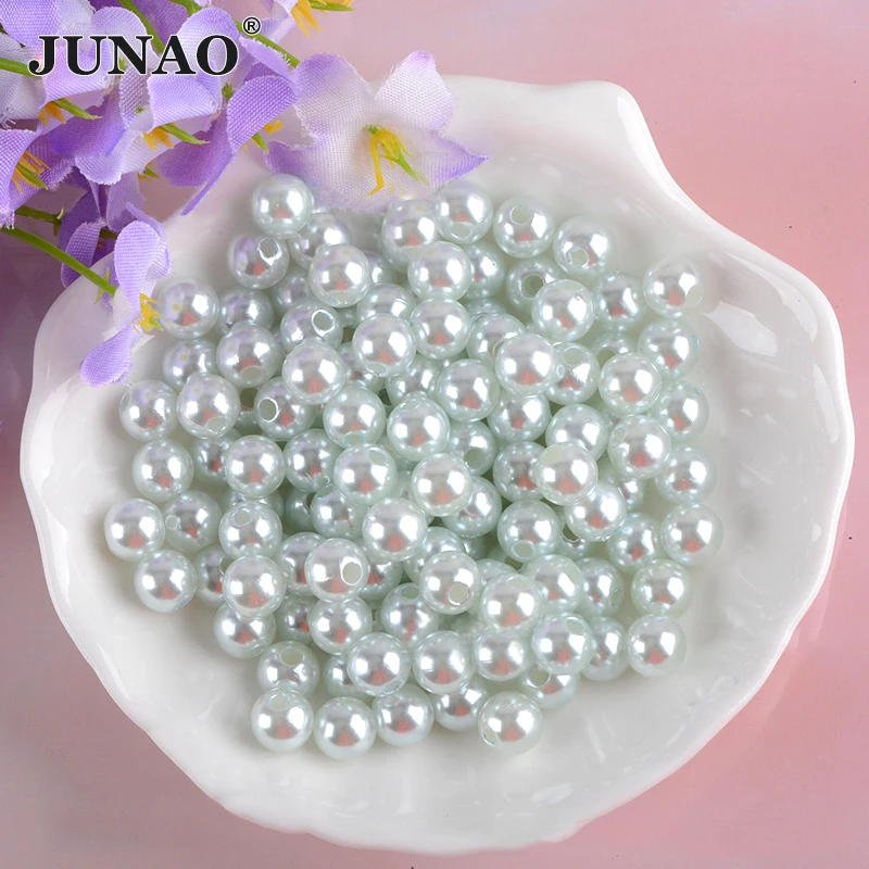 Wrinkle Pearl Beads For Craft, Ivory Faux Fake Pearls, Sew On Pearl Beads  With Holes For Jewelry Making Diy Accessories, Bracelets, Necklaces, Hairs,  Crafts, Decoration