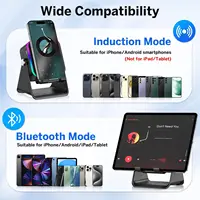 5 In 1 Auto-induction Wireless Induction Speaker 8 Mode RGB Lights HIFI Sound Portable Bluetooth Phone Holder Christmas gifts - Image 6